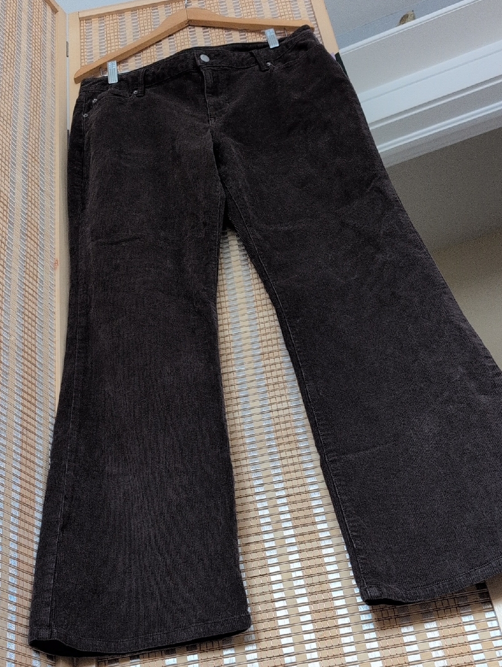 wild fable Brown Corduroy Flared Trousers